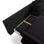 Narożnik MONTE Prawostronny z funkcją spania, pojemnikiem i poduszkami, Sorriso 01 Antracytowy WERSAL