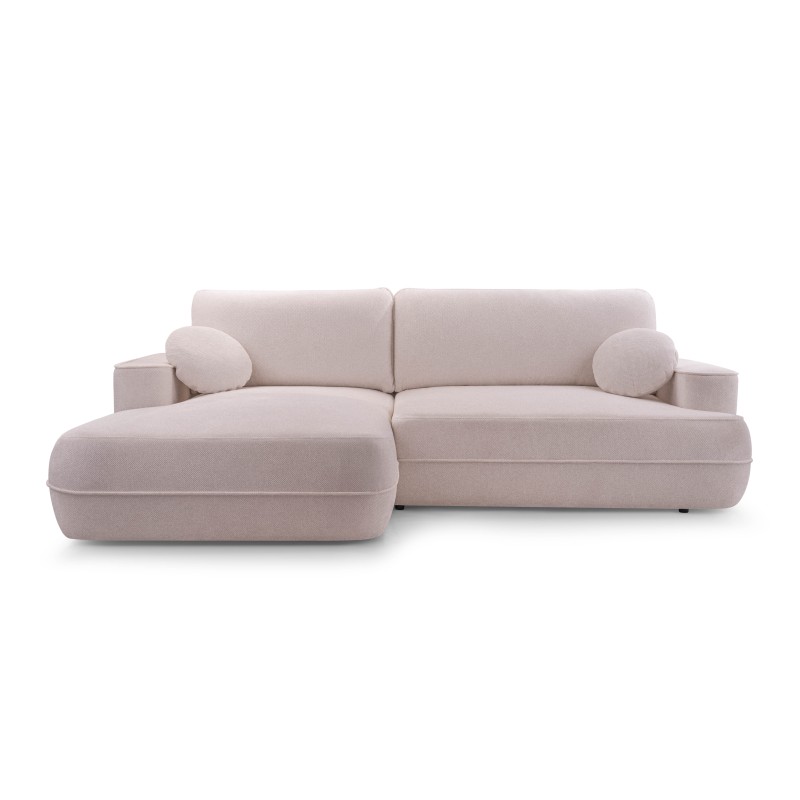 Narożnik FUEGO wolnostojący układ L strona Lewa z funkcją spania w tkaninie Bubble 08
