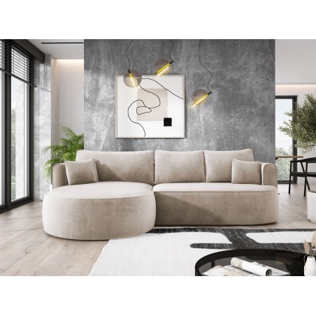 Narożnik FIORE L wolnostojący Lewostronny tkanina Salvador 01 WERSAL