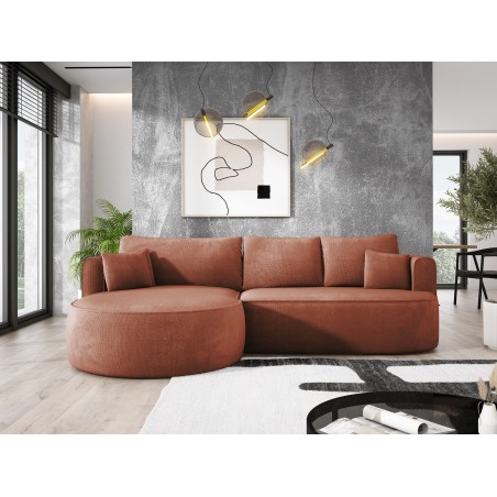 Narożnik FIORE L wolnostojący Prawostronny tkanina Memphis 09 WERSAL