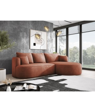 Narożnik FIORE L wolnostojący Lewostronny tkanina Memphis 09 WERSAL