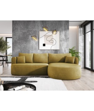 Narożnik FIORE L wolnostojący Lewostronny tkanina Memphis 10 WERSAL