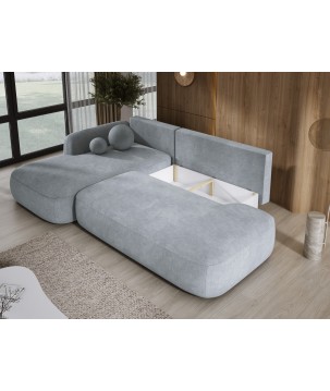 Narożnik wolnostojący BABU układ L Lewy Tkanina CLOUD 81