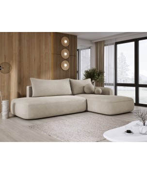 Narożnik wolnostojący BABU układ L Prawy Tkanina CLOUD 03