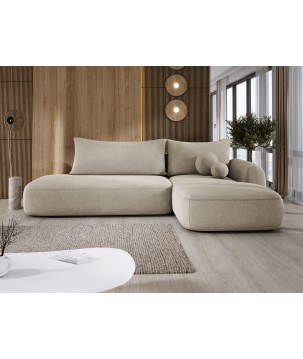 Narożnik wolnostojący BABU układ L Prawy Tkanina CLOUD 03