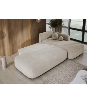 Narożnik wolnostojący BABU układ L Prawy Tkanina CLOUD 03