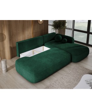 Narożnik wolnostojący BABU układ L Prawy Tkanina CLOUD 39