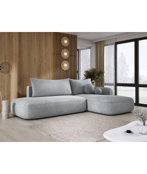 Narożnik wolnostojący BABU układ L Prawy Tkanina CLOUD 81