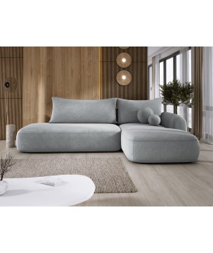 Narożnik wolnostojący BABU układ L Prawy Tkanina CLOUD 81