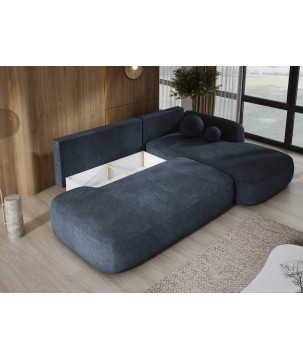 Narożnik wolnostojący BABU układ L Prawy Tkanina CLOUD 97