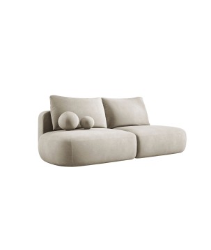 Sofa BABU z funkcja spania i pojemnikiem BEŻOWY CLOUD 03