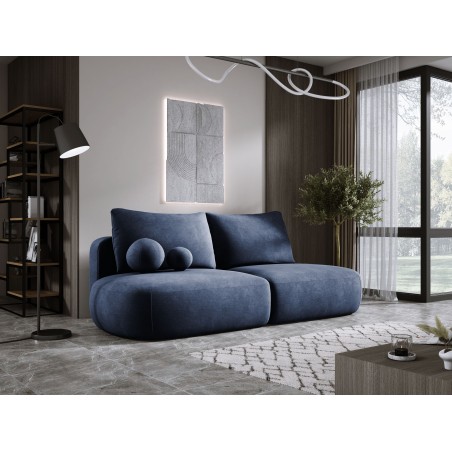 Sofa BABU z funkcja spania i pojemnikiem NIEBIESKI CLOUD 79