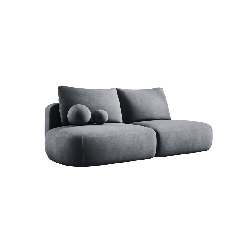 Sofa BABU z funkcja spania i pojemnikiem SZARY CLOUD 91
