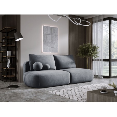 Sofa BABU z funkcja spania i pojemnikiem SZARY CLOUD 91