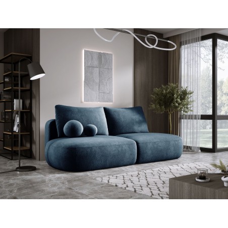 Sofa BABU z funkcja spania i pojemnikiem NIEBIESKI APHRODITE 15