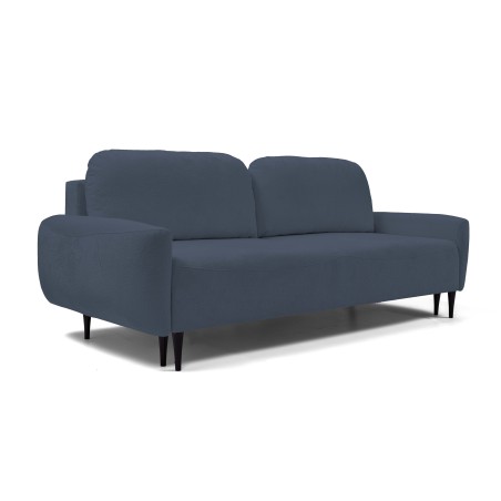 Sofa BOHO z funkcja spania i pojemnikiem CIENONIEBIESKI PERFECT HARMONY 77
