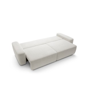 Sofa BOULI z funkcja spania i pojemnikiem BEŻOWY RAVEN 21