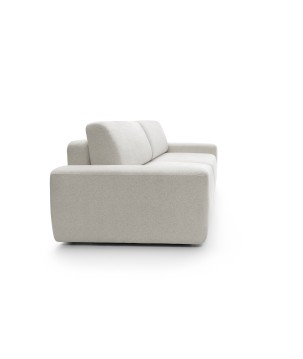 Sofa BOULI z funkcja spania i pojemnikiem BEŻOWY RAVEN 21