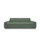 Sofa BOULI z funkcja spania i pojemnikiem ZIELONY RAVEN 77