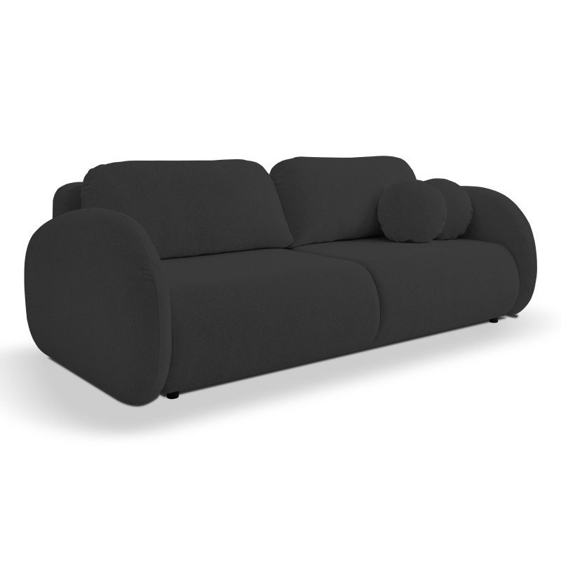 Sofa LOOP z funkcja spania i pojemnikiem CZARNY RAVEN 18