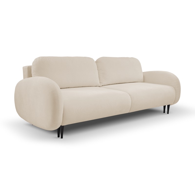 Sofa SOFT z funkcja spania i pojemnikiem BEŻOWY RUN AGAIN 06
