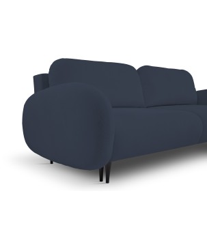 Sofa SOFT z funkcja spania i pojemnikiem CIEMNY NIEBIESKI RUN AGAIN 77