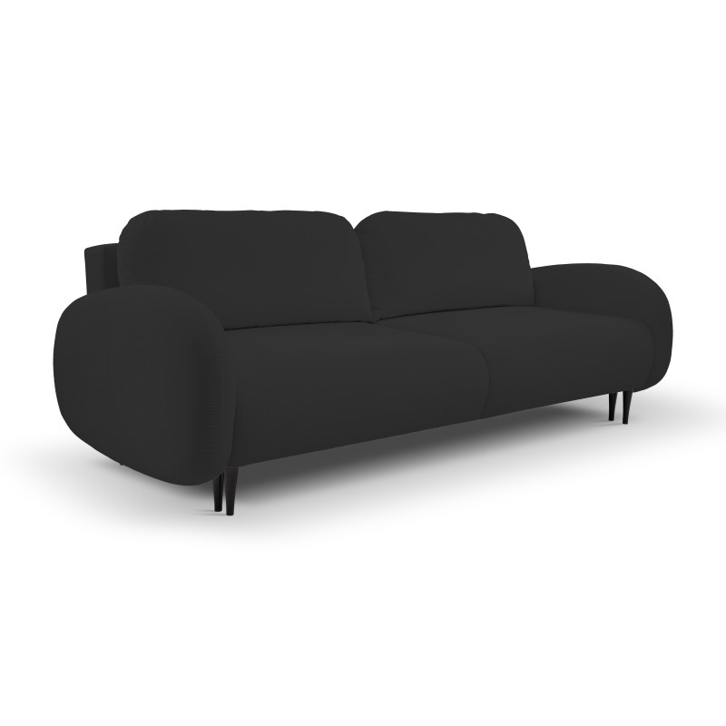 Sofa SOFT z funkcja spania i pojemnikiem CZARNY RUN AGAIN 99