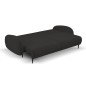 Sofa SOFT z funkcja spania i pojemnikiem CZARNY RUN AGAIN 99