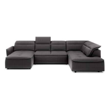 Narożnik MURILLO XL z elektryczną regulacją siedziska Prawostronny w tkaninie VOUGE 16 WERSAL
