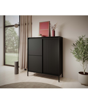 Wysoka Komoda SENSO 3D push-to-open