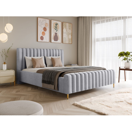 Łóżko tapicerowane Lux z pojemnikiem i zagłówkiem