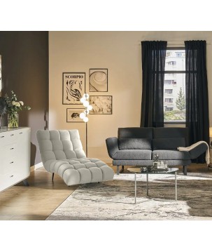 Fotel Szezlong 80 DELFI 1 osobowy w tkanininie RIVIERA 21 WERSAL