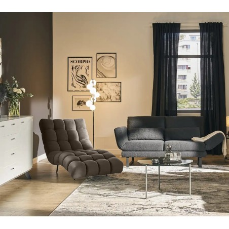 Fotel Szezlong 80 DELFI 1 osobowy w tkanininie RIVIERA 26 WERSAL