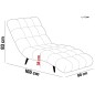 Fotel Szezlong 80 DELFI 1 osobowy w tkanininie RIVIERA 61 WERSAL