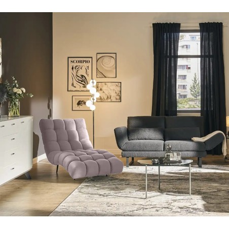 Fotel Szezlong 80 DELFI 1 osobowy w tkanininie RIVIERA 62 WERSAL