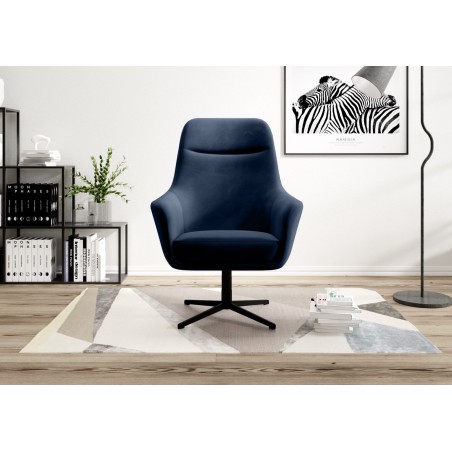 Fotel obrotowy POLO w tkanininie MATT VELVET 79 WERSAL