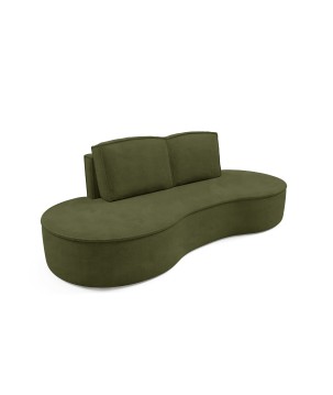 Sofa MOLLY z funkcja spania i pojemnikiem ZIELONY CURIO 39