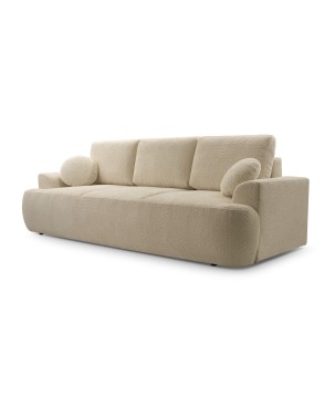 Sofa VELO z funkcja spania i pojemnikiem BEŻOWY CORAL 50