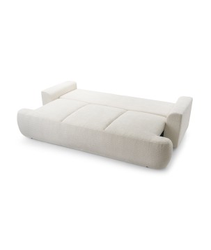 Sofa VELO z funkcja spania i pojemnikiem BIAŁY CORAL 65