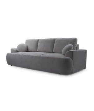 Sofa VELO z funkcja spania i pojemnikiem CIEMNY SZARY CORAL 80