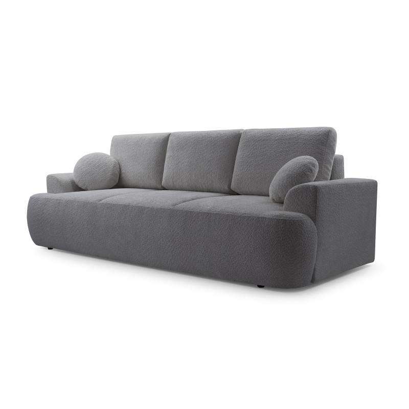 Sofa VELO z funkcja spania i pojemnikiem CIEMNY SZARY CORAL 80
