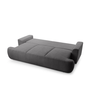 Sofa VELO z funkcja spania i pojemnikiem CIEMNY SZARY CORAL 80
