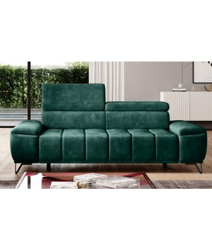 Sofa PALLADIO 2 osobowa z regulowanymi zagłówkami MONOLITH 37 WERSAL