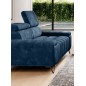 Sofa PALLADIO 2 osobowa z regulowanymi zagłówkami MONOLITH 77 WERSAL