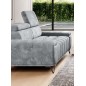Sofa PALLADIO 2 osobowa z regulowanymi zagłówkami MONOLITH 84 WERSAL