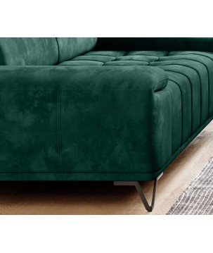 Sofa PALLADIO 3 osobowa z regulowanymi zagłówkami MONOLITH 37 WERSAL
