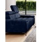 Sofa PALLADIO 3 osobowa z regulowanymi zagłówkami MONOLITH 79 WERSAL