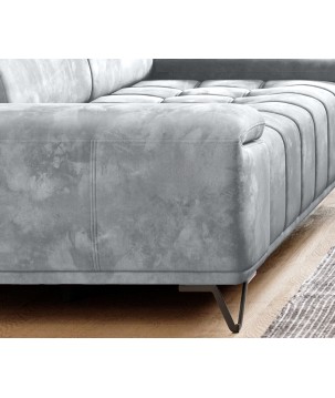 Sofa PALLADIO 3 osobowa z regulowanymi zagłówkami MONOLITH 84 WERSAL