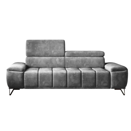 Sofa PALLADIO 3 osobowa z regulowanymi zagłówkami MONOLITH 85 WERSAL