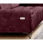 Sofa PALLADIO 2 osobowa z elektrycznym systemem rozkładania siedziska regulowane zagłówki MONOLITH 69 WERSAL